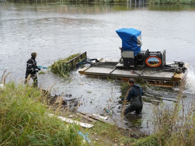 Работы по очистке пруда в Силикате вышли на финишную прямую