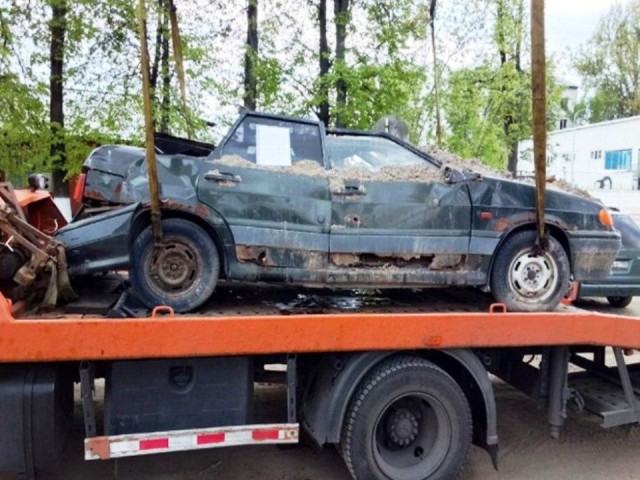 Улицы Красногорска очистили от брошенных автомобилей