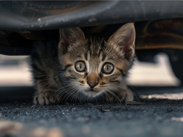 Котята прячутся под капотом: домодедовцы спасают животных от холода