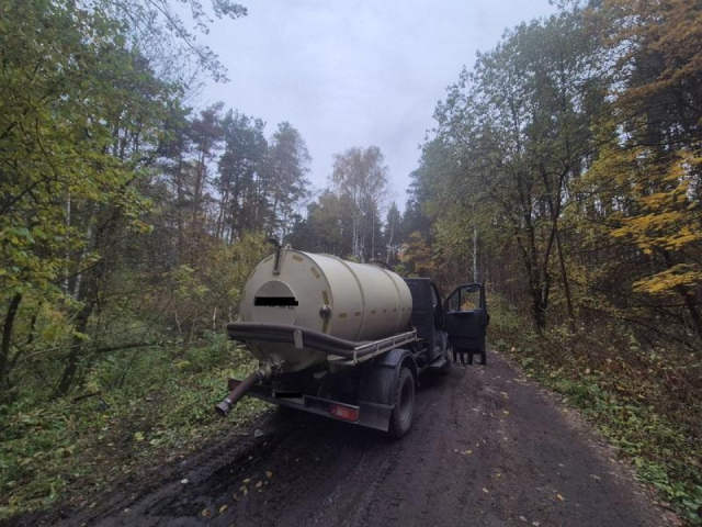Незаконный сброс отходов остановлен в лесу около поселка Черное
