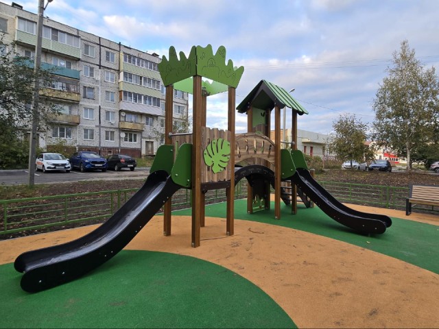 «Дендрология» вместо скучного двора: как в Озерах старый двор превратили в точку притяжения