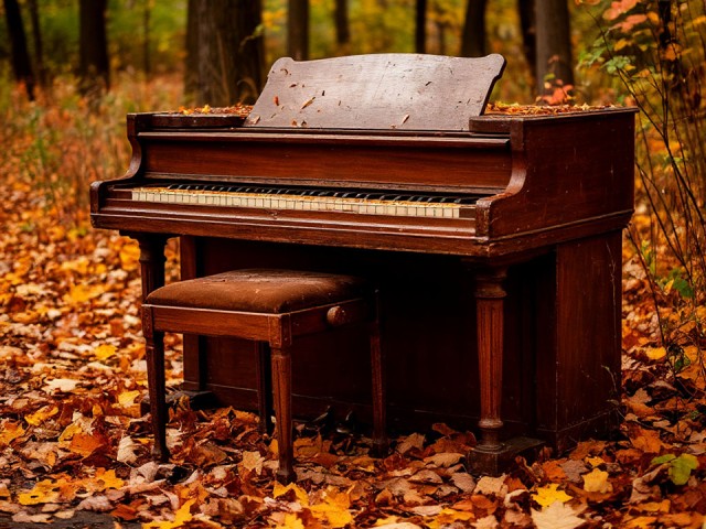Мини-концерт на расстроенном пианино в парке устроил дворник из Краснознаменска