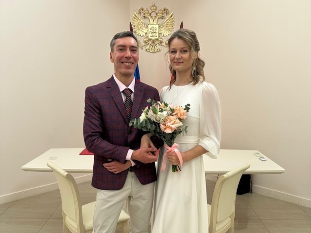 Молодожены из Красногорска сыграли свадьбу в день своего знакомства