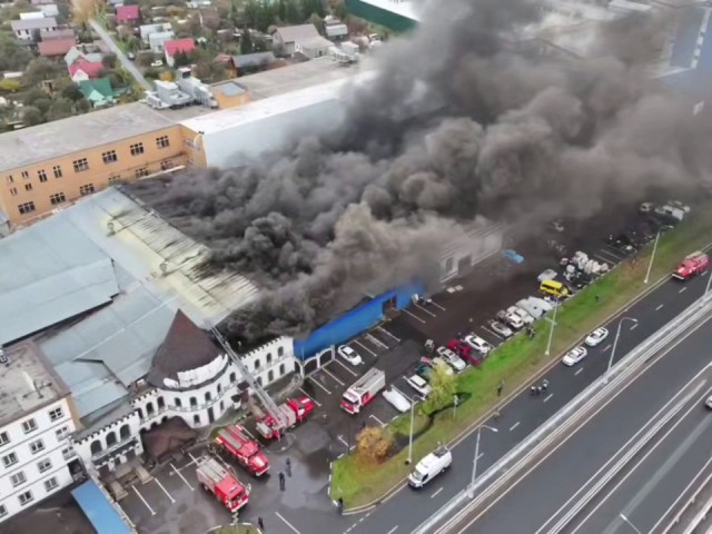 Видео пожара в Пушкино распространилось в Сети