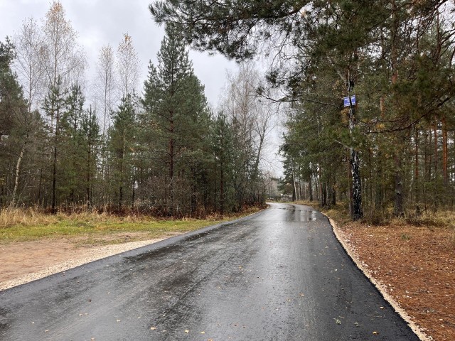 В последний путь: в Бакшееве заасфальтировали дорогу к кладбищу