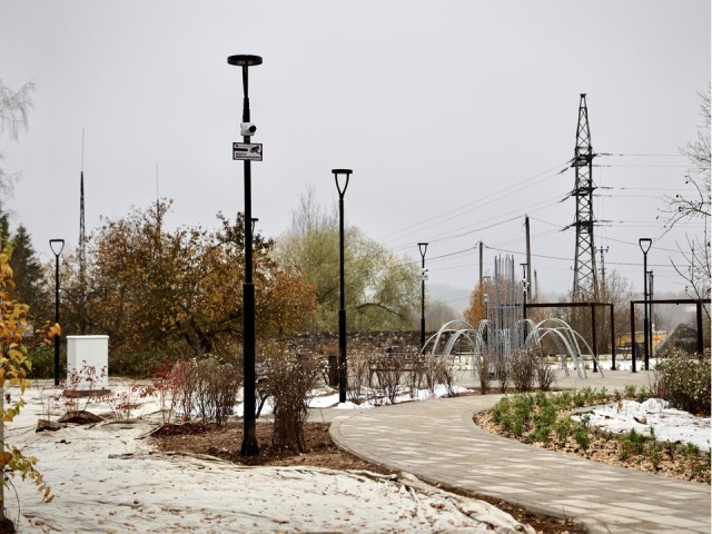 Новый световой фонтан установили в Сычеве