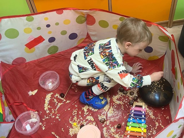 В Раменском детям помогают развиваться с помощью волшебных звуков глюкофона