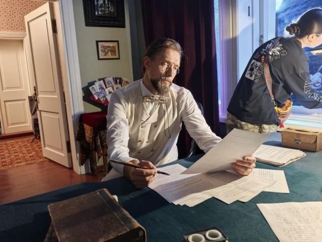 В музее-заповеднике «Мелихово» снимают фильм о жизни и любви Антона Чехова