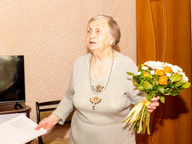Труженица тыла из Лобни Мария Тихоновна отметила 95-летний юбилей