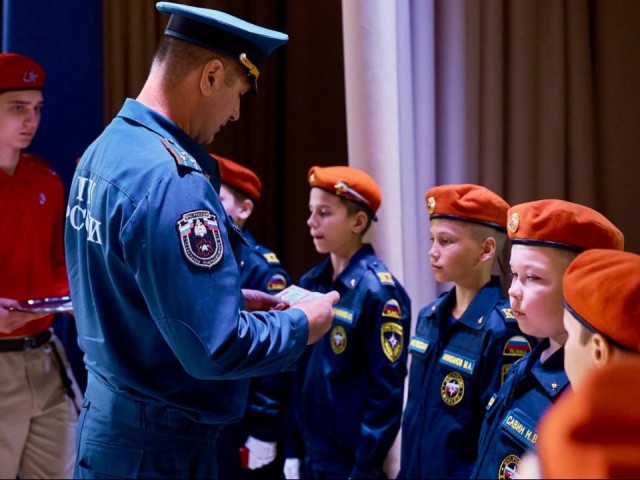 В Чехове пятиклассников посвятили в предкадеты