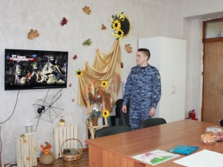 Росгвардейцы рассказали о своей службе отделению соцреабилитации шатурской школы № 2