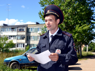 Ружанин Илья Ухарев стал участником областного конкурса «Народный участковый»
