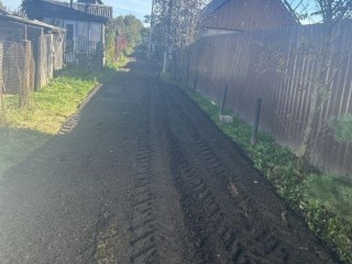 В Лыщикове привели в порядок дорогу к дому участника СВО