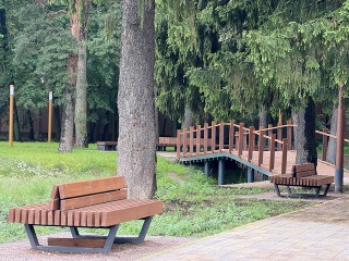 Сквер у Ильинского пруда обустроили в Раменском в 2025 году