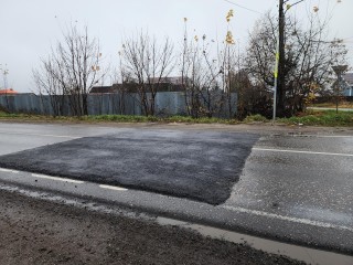 В селах около Черноголовки сделали новые лежачие полицейские