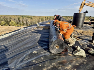 На КПО «Восток» завершается монтаж защитного покрытия