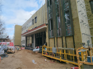 Здание психоневрологического диспансера готовят к чистовой отделке