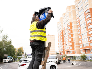 В Люберцах отремонтировали освещение и дорожные знаки перед зимой