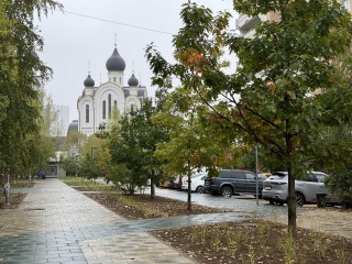 Сквер в поселке Развилка готовится к открытию: готовность 90%