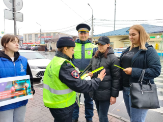 Автоинспекторы призывают пешеходов быть внимательными в условиях осенней непогоды