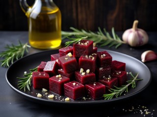 Свекла, запеченная с чесноком и розмарином: ароматный гарнир без суеты