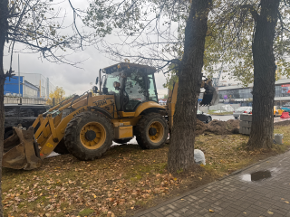 Во дворе на улице Победы добавили новые парковочные места