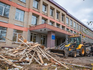 В Часцовской школе идет масштабный капитальный ремонт по президентской программе