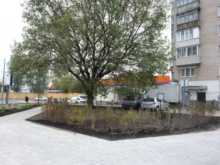 Возле МФЦ в Лыткарине завершили обустройство сквера