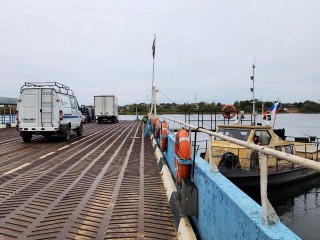Все три паромные переправы в Луховицах работают в полную силу