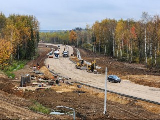 Завершается первый этап строительства Северного подъезда к городу