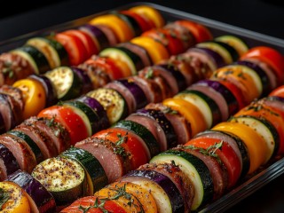 Осенняя запеканка «гармошкой»: простой эффектный ужин из курицы и овощей за 30 минут