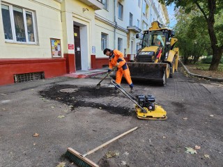 Во Фрязине завершается ремонт двора на улице Московской