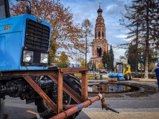 Единственный в Бронницах фонтан законсервировали на зиму