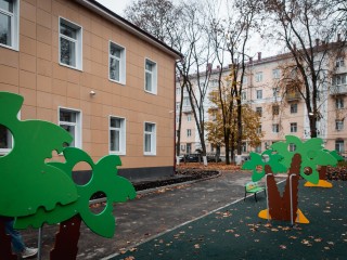В детском саду на Гагарина установили игровые площадки и обновили мебель