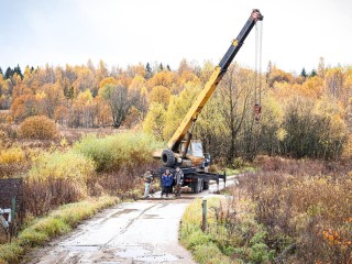 Переезд через ручей отремонтировали в деревне Мисирево
