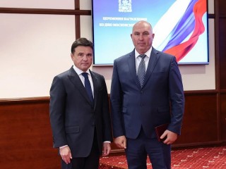 Губернатор Воробьев поздравил жителя Бронниц со званием «Заслуженный работник физкультуры»