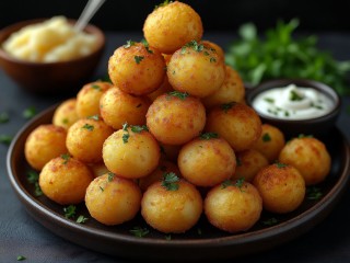 Картофельные смешарики: хрустящие шарики с нежной серединой за 30 минут — идеальная закуска и гарнир