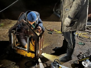 В Солнечногорске ликвидировали прорыв канализации в поселке Голубое