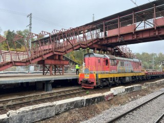 Крупнейший мост-конкорс на МЦД построили в Балашихе