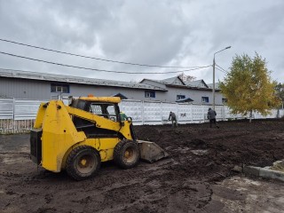 В Орехово-Зуеве разбили газон на улице Ленина