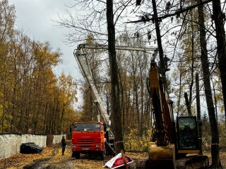Новые инженерные коммуникации прокладывают в Москворецком парке