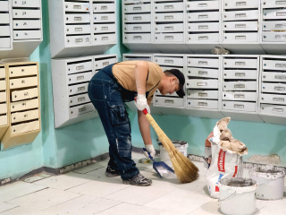 Капремонт подъездов в Реутове: работы на Некрасова идут полным ходом