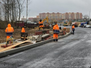 Дорога почти готова: на Северном подъезде к Лобне завершают асфальтирование