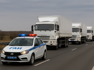 Синяя мигалка впереди — не повод для обгона: эксперты напомнили о штрафах и лишении прав. Как безопасно обойти автоколонну?