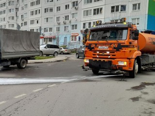 В Одинцовском округе дороги вымыли «шампунем» перед зимой