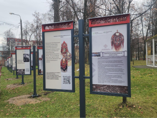 Стенды с историей города установили в парке Павловского Посада