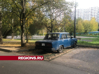 Житель Химок застолбил себе парковку с помощью старого ковра