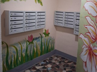 В балашихинских подъездах расписали стены и повесили новые светильники