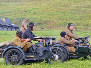 Под Можайском воссоздали один из эпизодов битвы за Москву