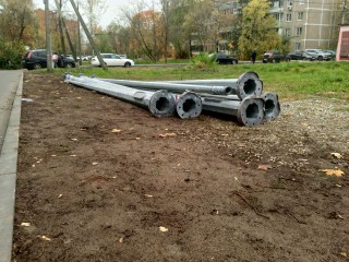 В Егорьевске для расширения парковок перенесут опоры освещения